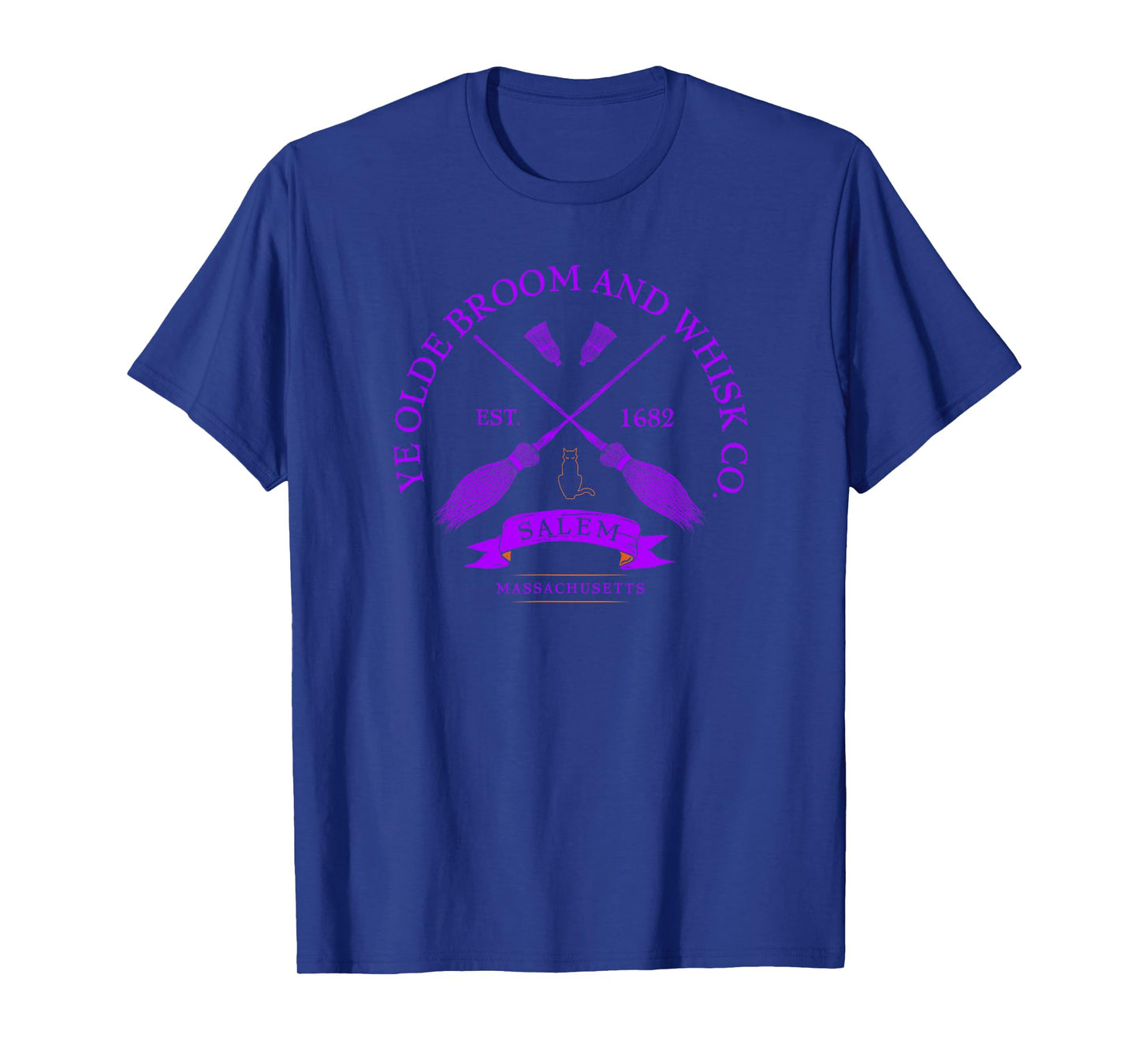 Ye Olde Broom Co - Salem Mass. Est. 1682 Halloween T-Shirt