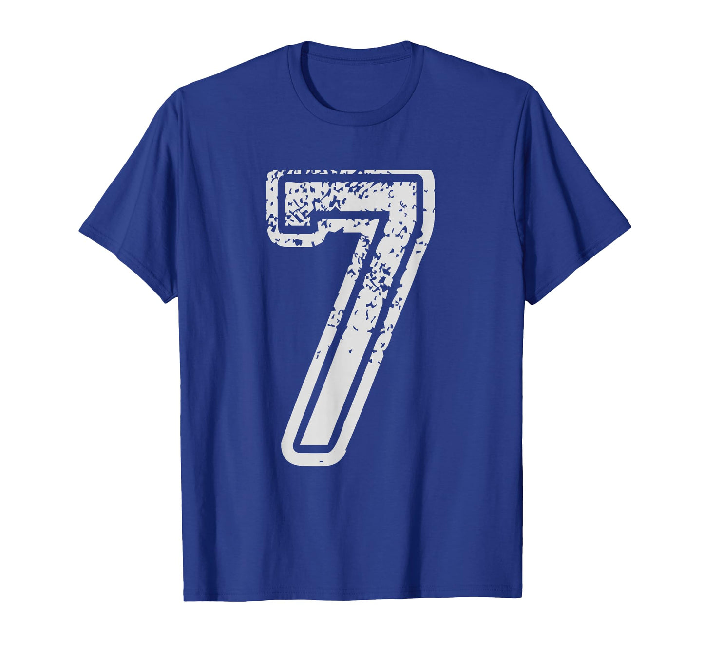Team Jersey Uniforms Number 7 seven School Sports Birthdays T-Shirt