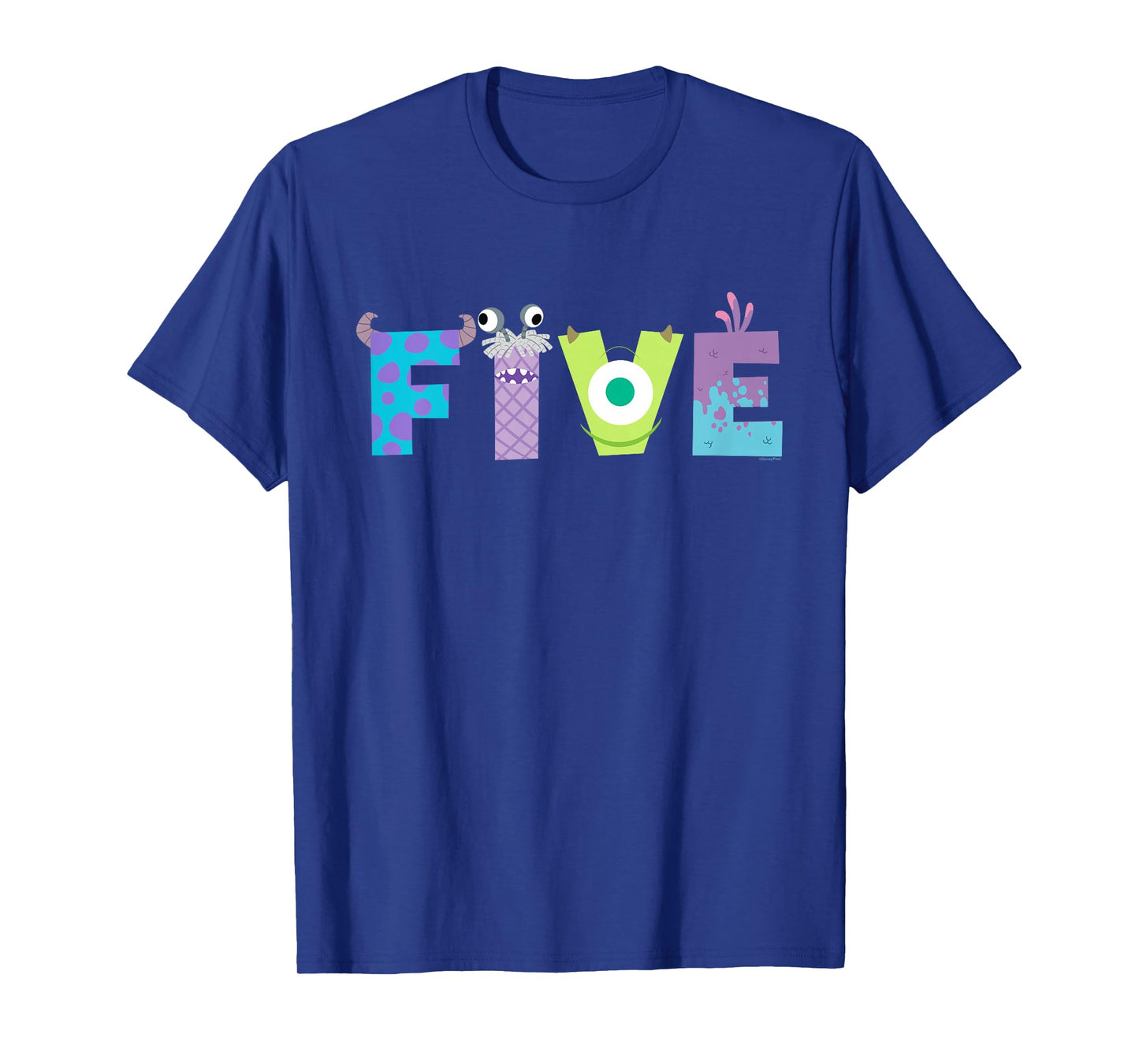 Disney & Pixar's Monsters, Inc. Numbers 5th Fifth Birthday T-Shirt