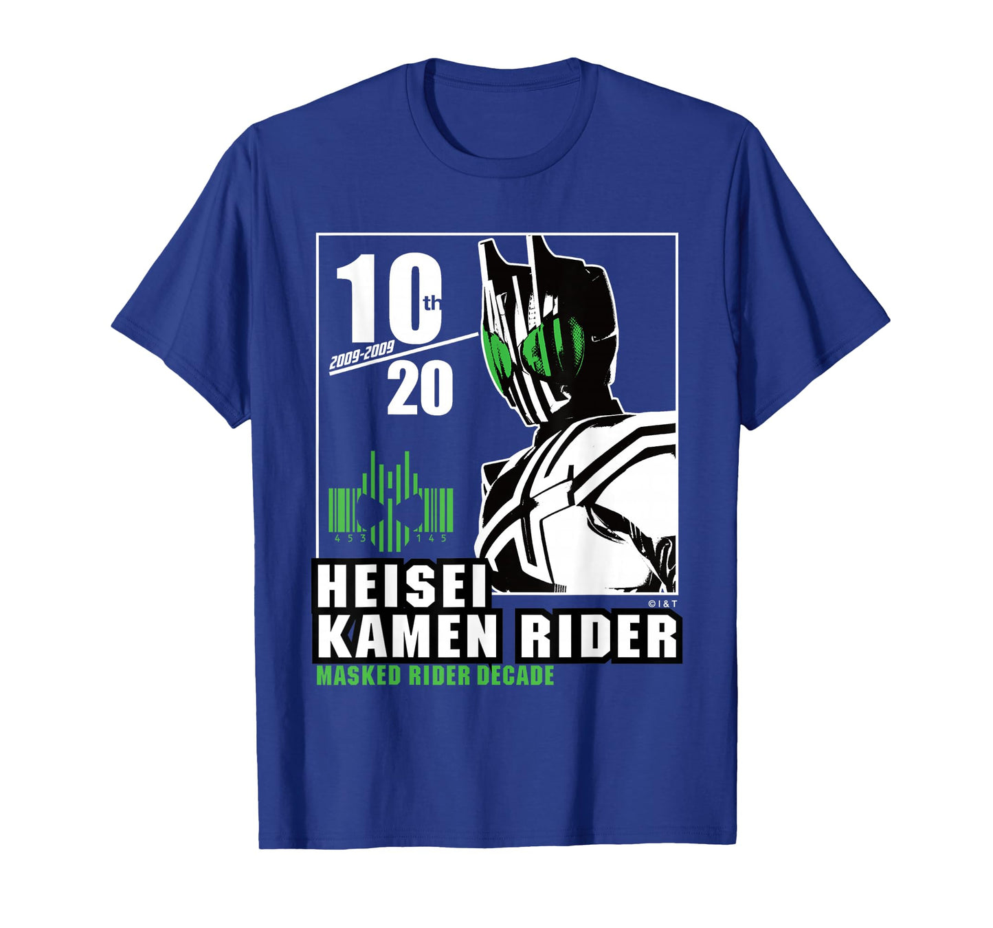 Kamen Rider Decade Heisei Rider Anniversary T-Shirt - Black, Small, Unisex, Modern, Casual, Short Sleeve, Crew Neck, Pull On, Imported, Adult, Men, Youth, Anime, Themed, Anniversary Design