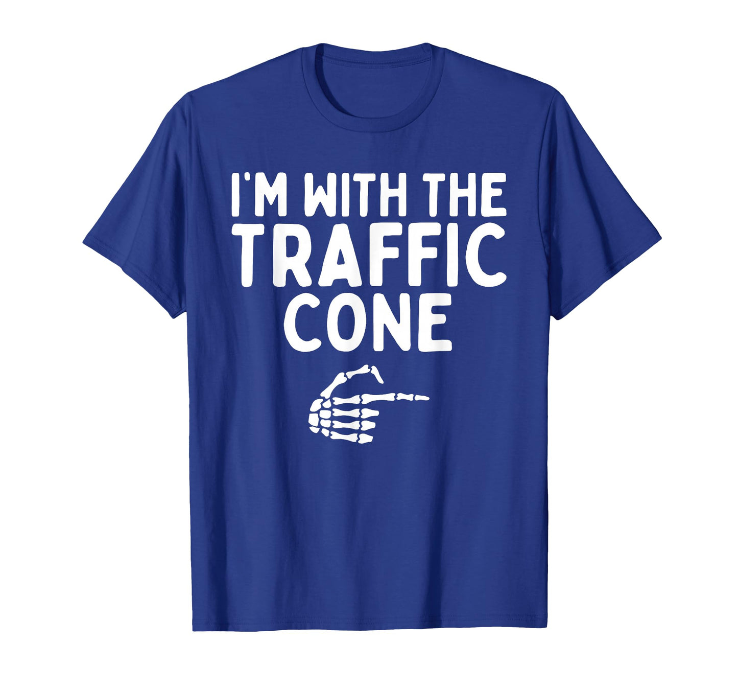 I'm With The Traffic Cone Halloween Costume Matching Couples T-Shirt