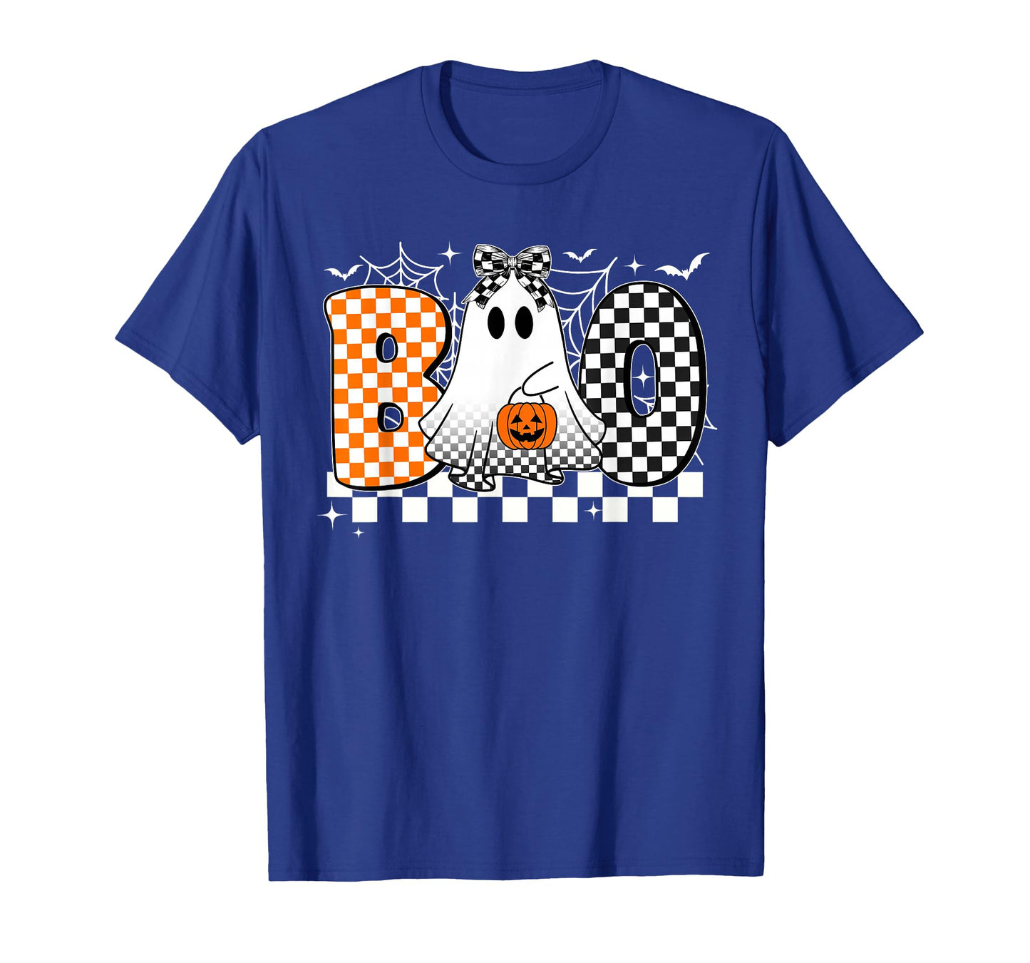Retro Boo Ghost Halloween Pumpkin T-Shirt