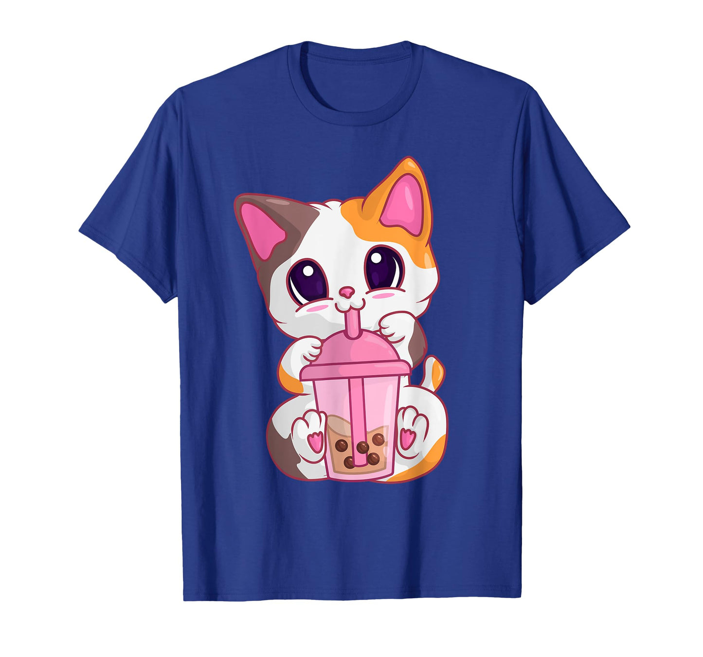 Bubble Tea Cat s For Women, Kawaii Meneki Neko Boba Tea T-Shirt