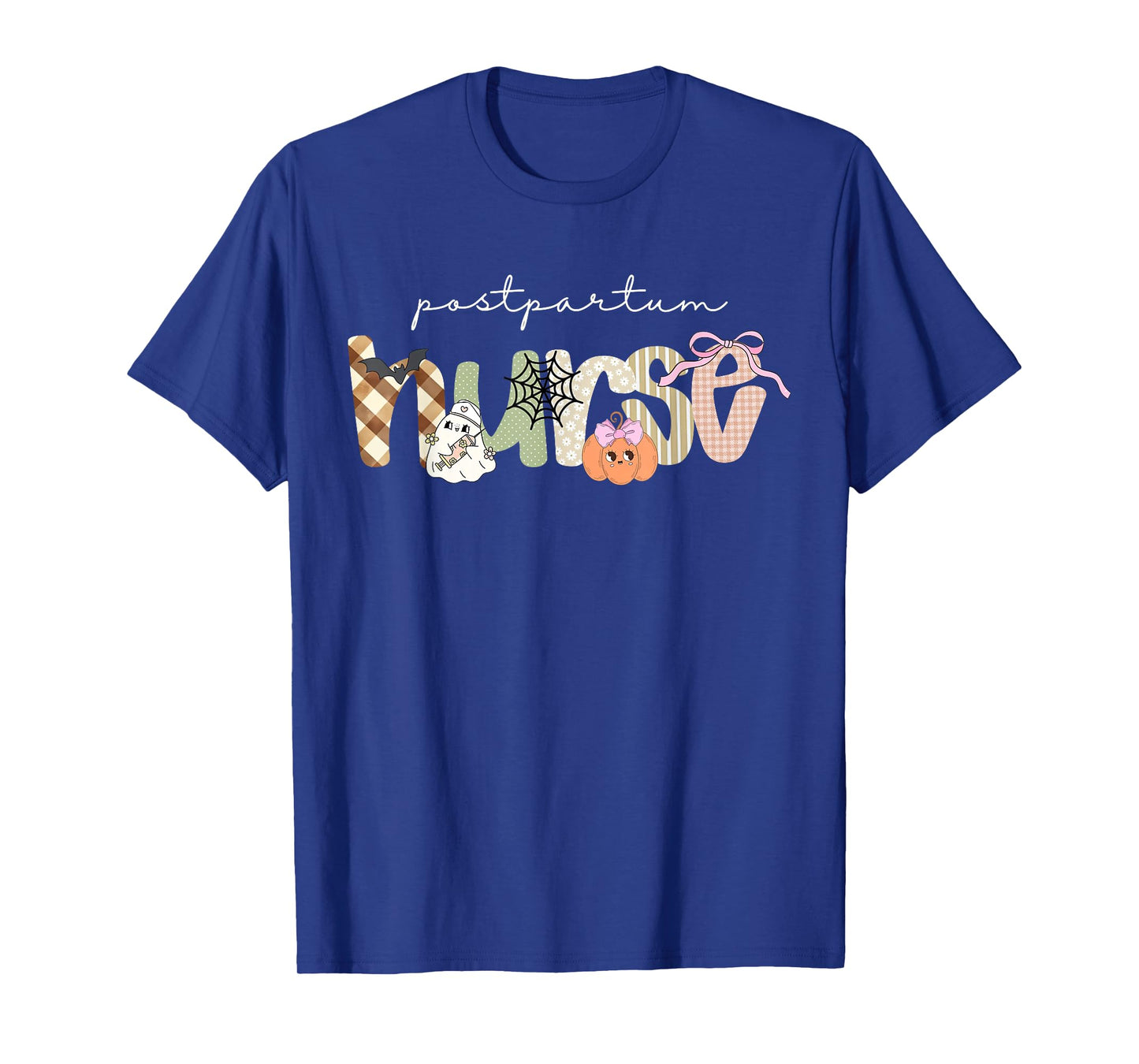 Postpartum Nurse Halloween Ghost Coquette Mother Baby Nurse T-Shirt