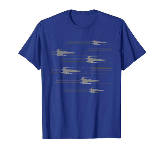 Star Wars X-Wing Starfighters Soar Pattern T-Shirt
