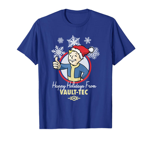 Fallout Happy Holidays from Vault-Tec Christmas Video Game T-Shirt