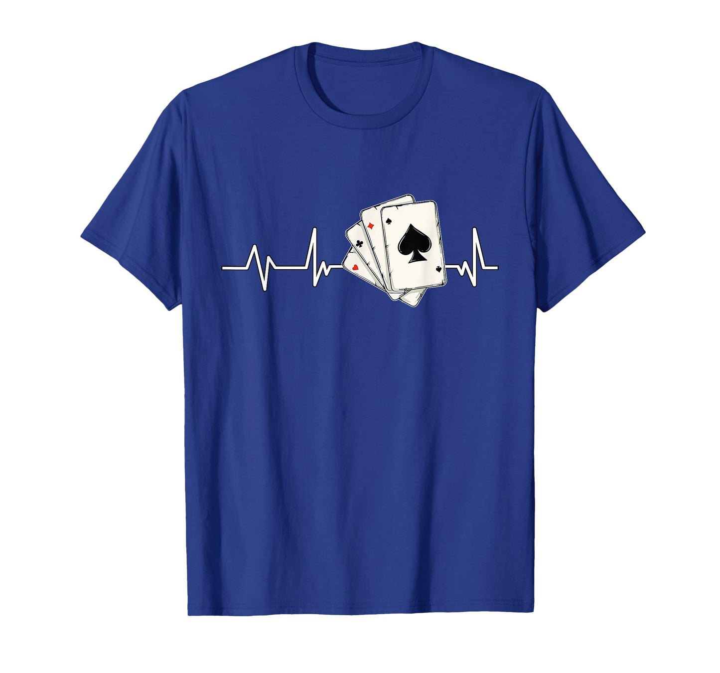 Poker Player Heartbeat EKG Gift Poker T-Shirt