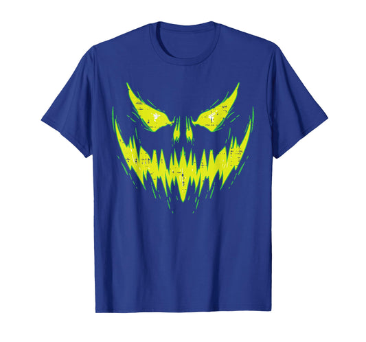 Scary Pumpkin Jack O Lantern Face Halloween Men Boys Kids T-Shirt