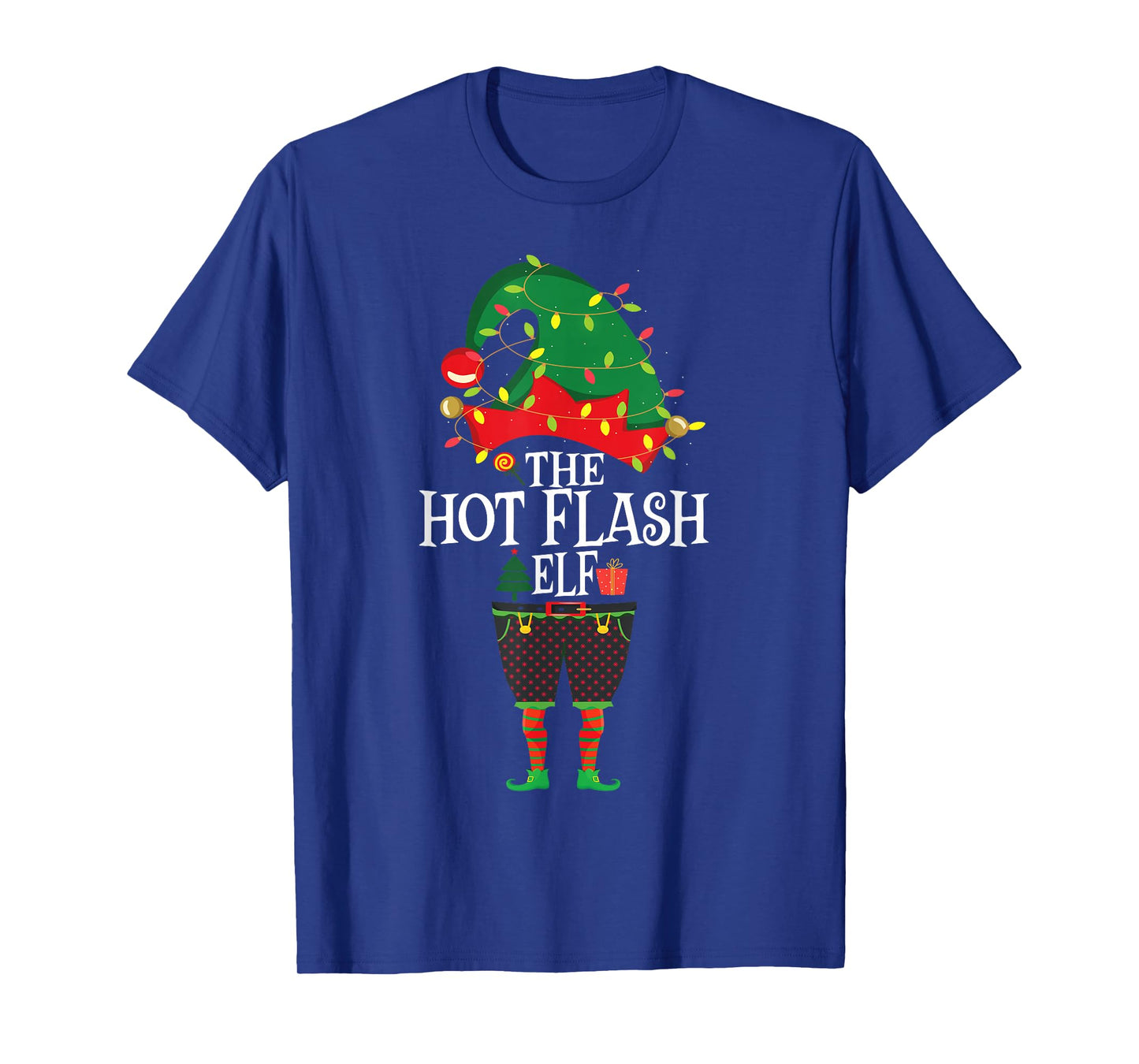 Christmas Family Matching Funny Menopause The Elf Hot Flash T-Shirt