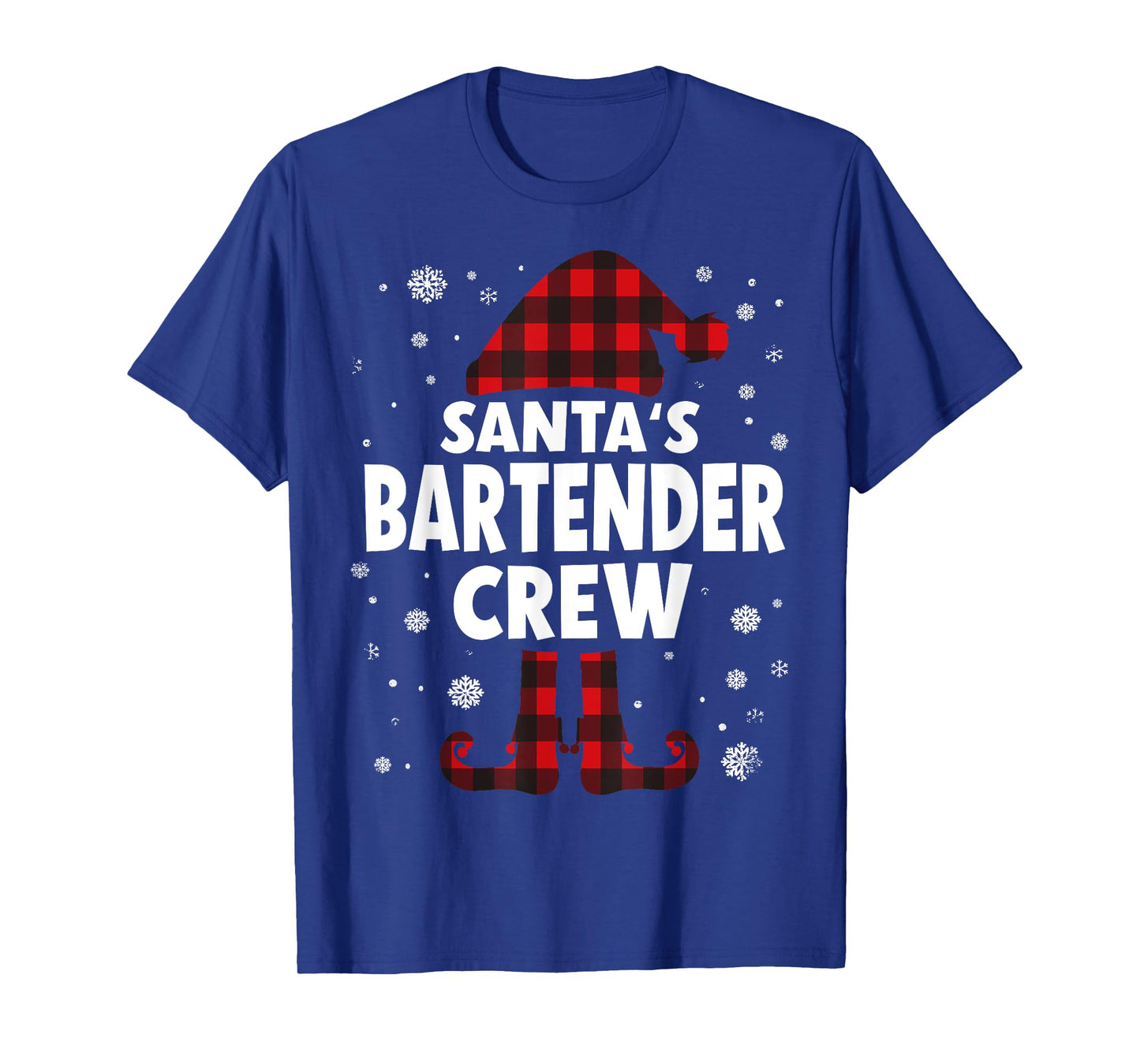 Santa's Bartender Crew Christmas T-Shirt