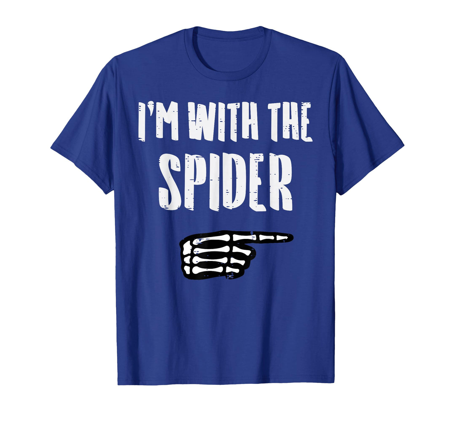 Halloween Im with Spider Funny Match Costume Men Women Kids T-Shirt