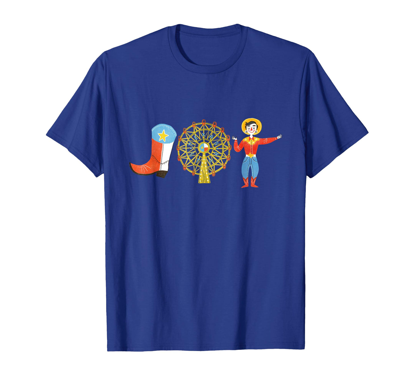 TEXAS FAIR, STATE FAIR COWBOY, FERRIS WHEEL, COUNTY FAIR T-Shirt