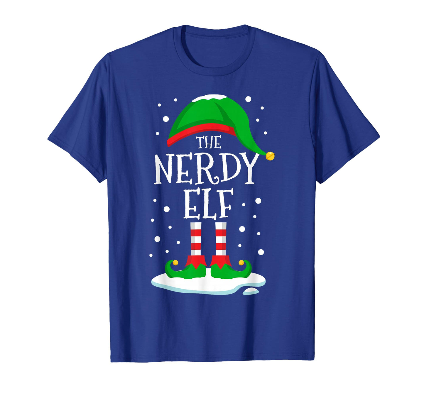 The Nerdy Elf Christmas Family Matching Xmas Group Funny T-Shirt