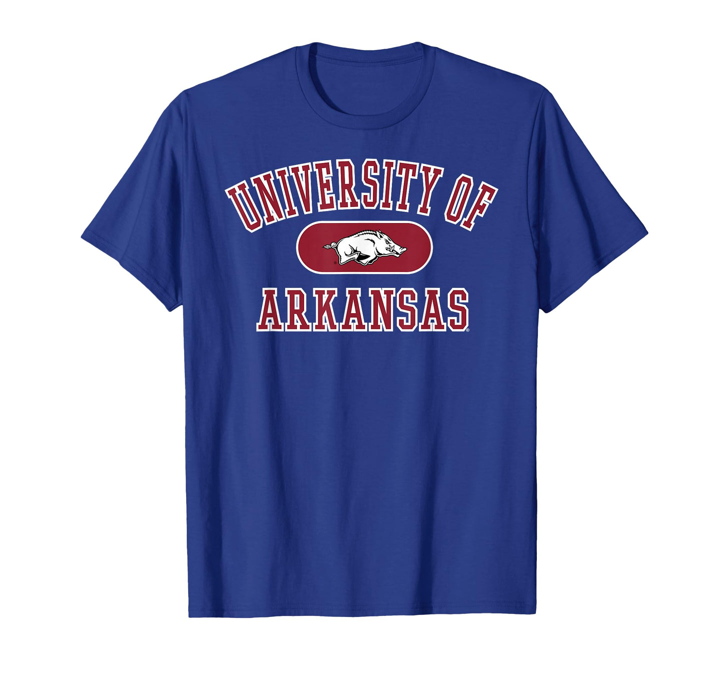 Elite Authentics Arkansas Razorbacks Varsity Logo Officially Licensed T-Shirt, Small, Black