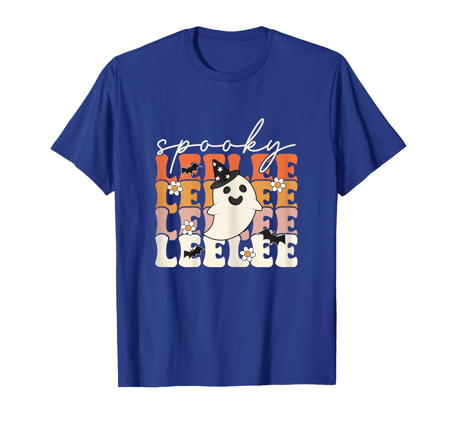 Spooky Leelee Funny Mom Halloween Ghost Witch Bat T-Shirt
