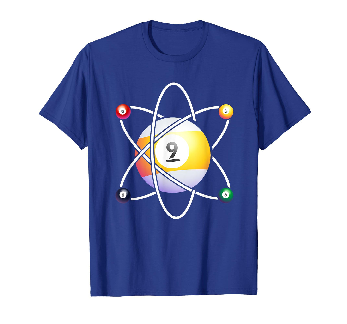 Billiards Atom Pool Table Snooker Pyramid Billiard Stick T-Shirt