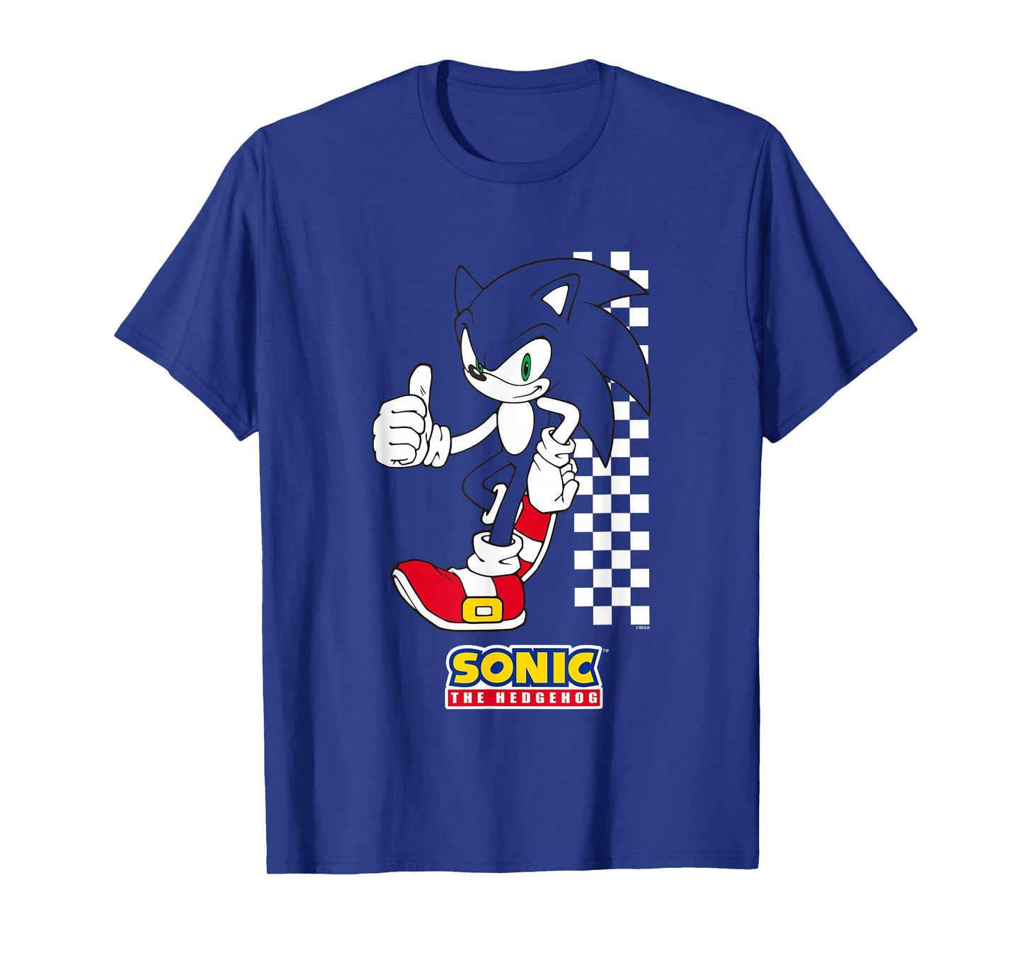 Sonic The Hedgehog Thumbs Up Leaning On Wall T-Shirt