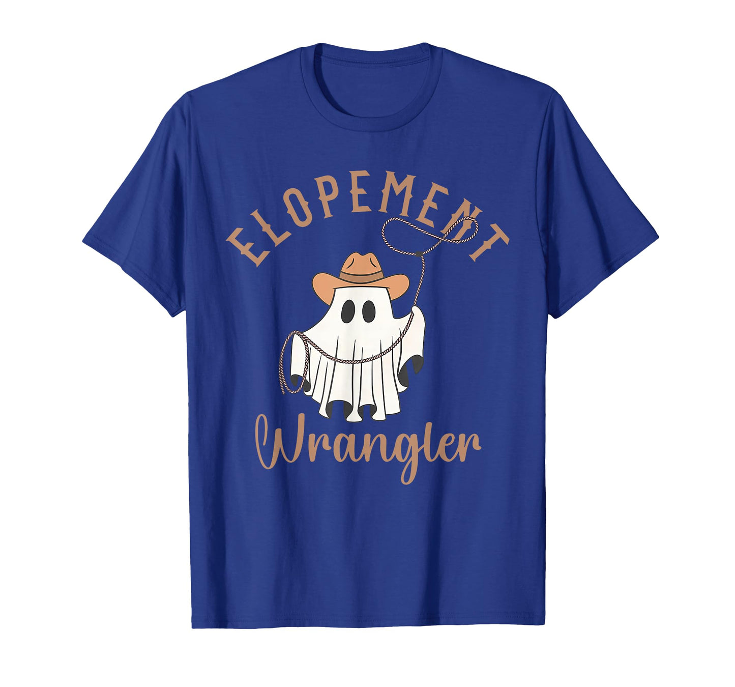 Western Ghost ABA Elopement Wrangler Halloween Behavior Tech T-Shirt