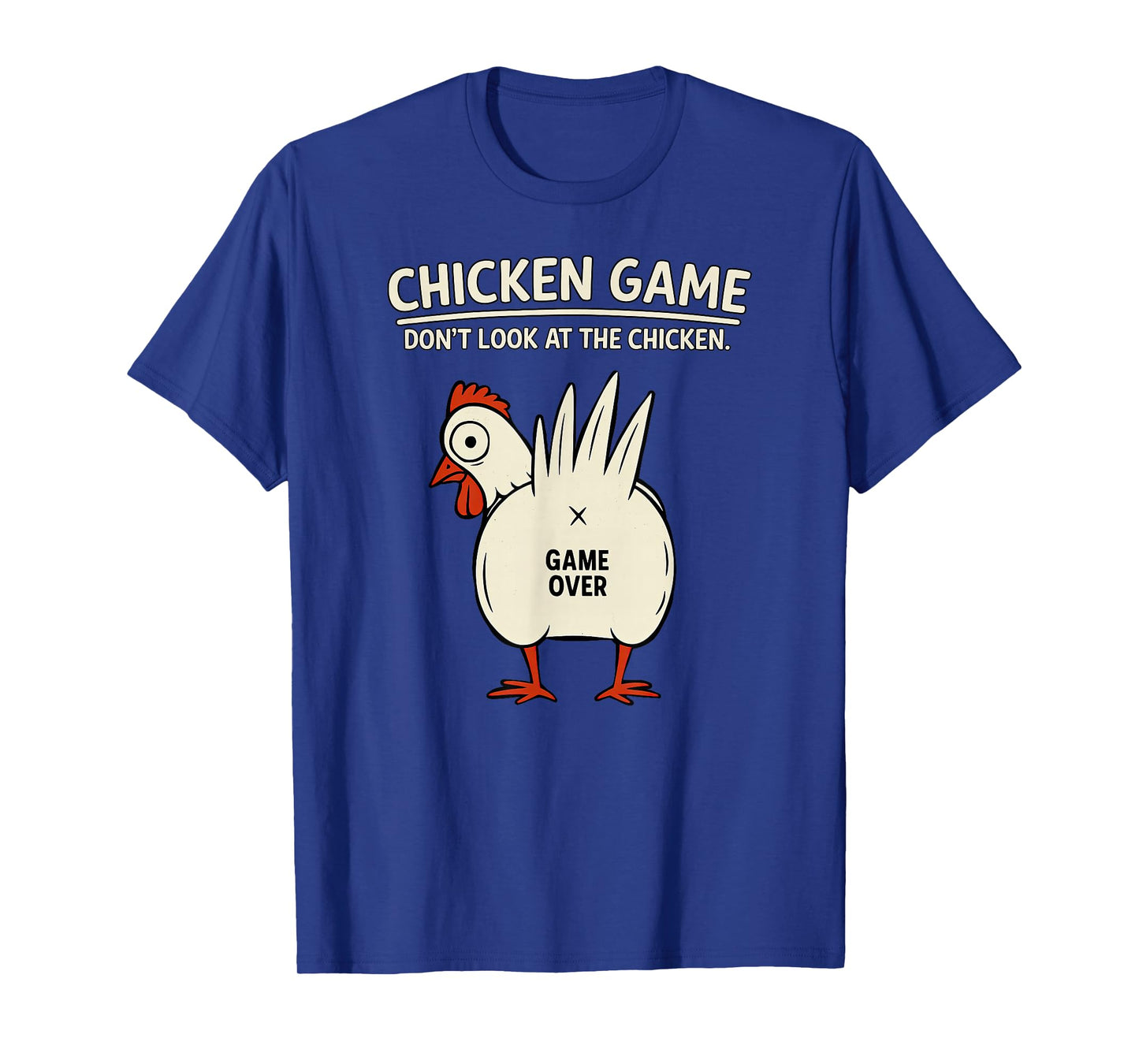 Chicken Game Men Women Teen Boys Girls Kids Graphic Funny T-Shirt