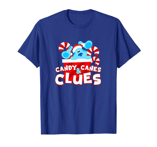 Kids Blue's Clues and You Candy Canes and Christmas Clues T-Shirt