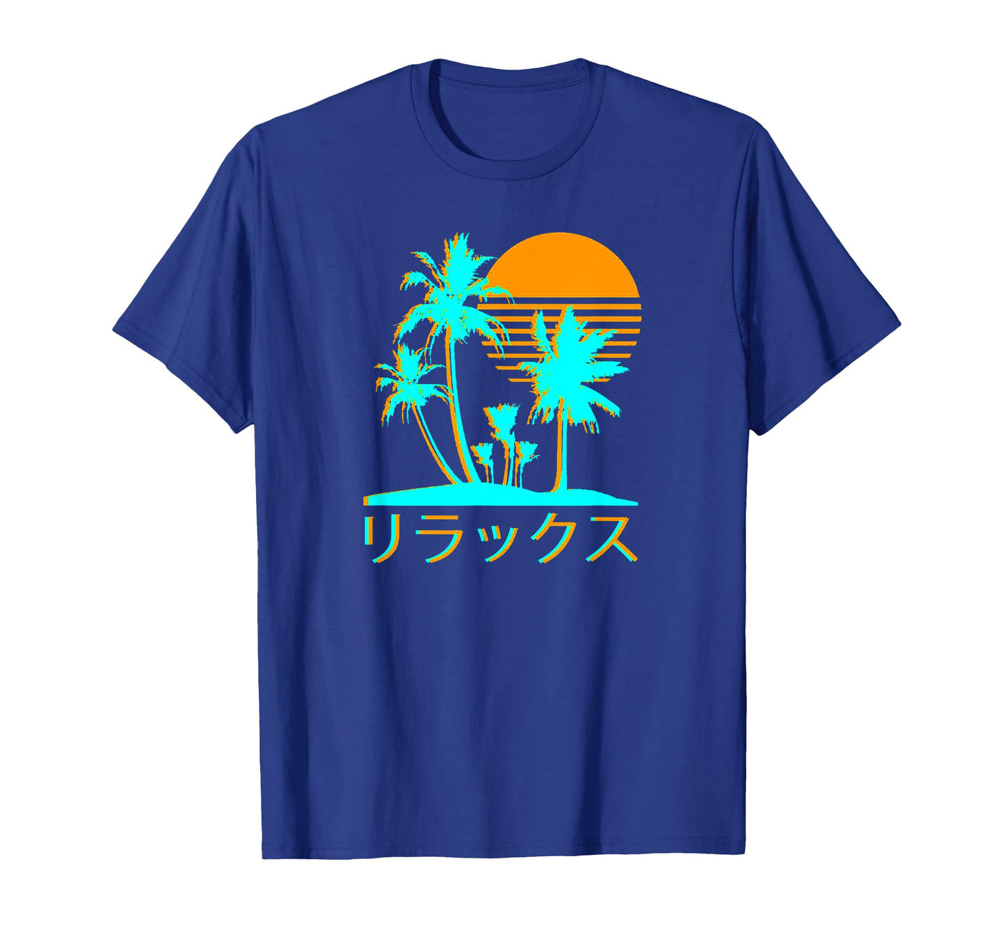 Japanese Relax Vaporwave Harajuku Graphic Design T-Shirt, Black, Small