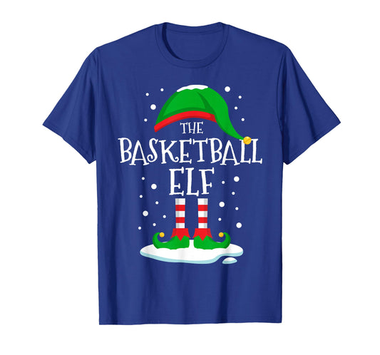 The Basketball Elf Christmas Family Matching Xmas Funny T-Shirt