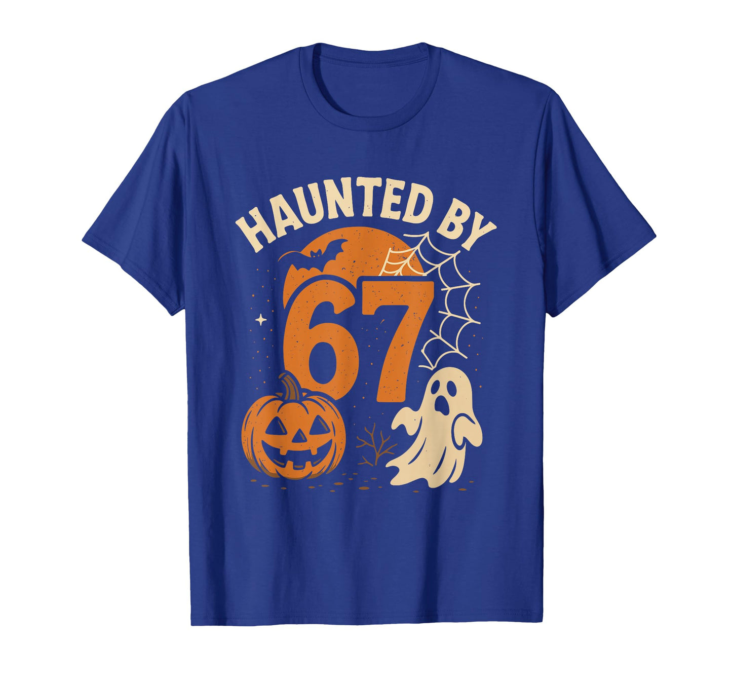 Funny Haunted by 67 Spooky Math Halloween Meme Student Joke T-Shirt