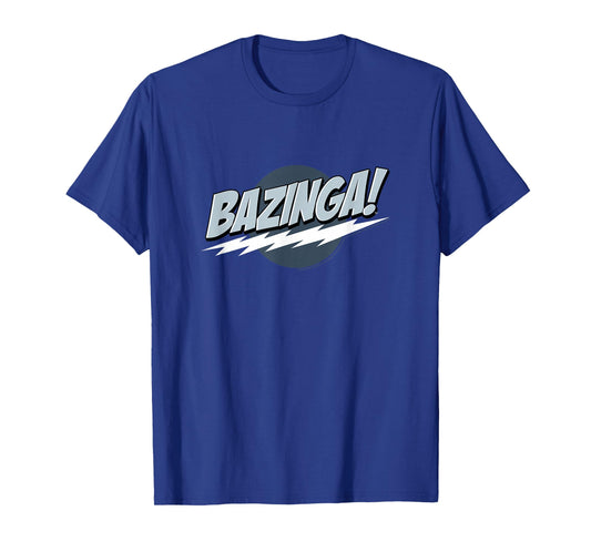 The Big Bang Theory Bazinga Cool Tones Logo TV Show T-Shirt
