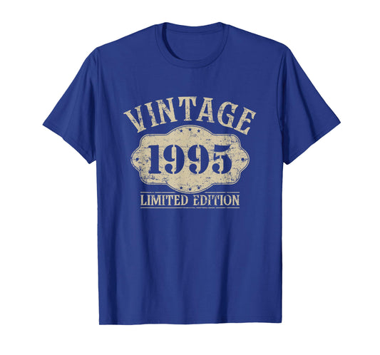 30th Birthday Born 1995 Limited Edition Vintage 1995 T-Shirt