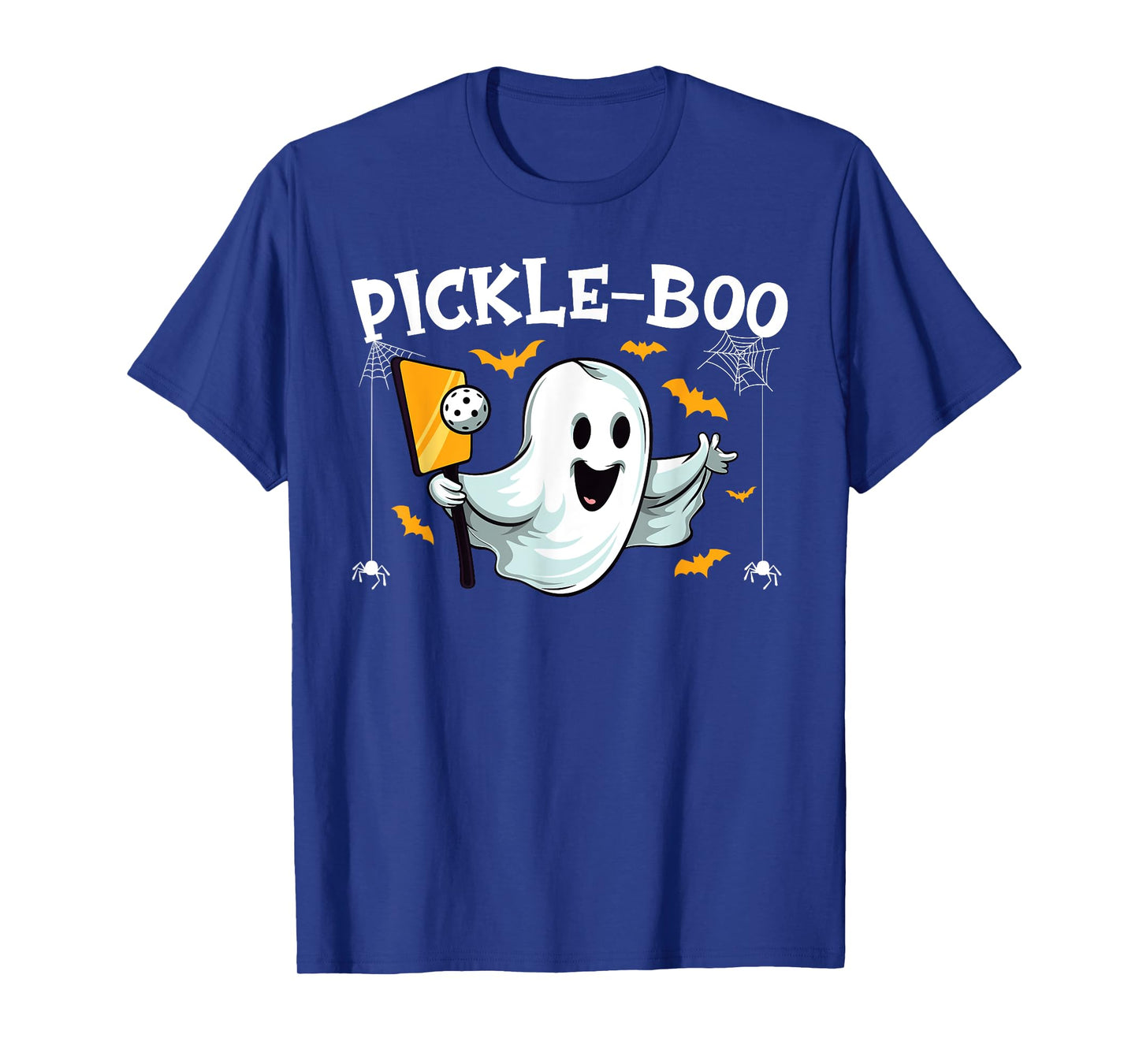 Pickleball Halloween Funny Ghost Pickle-boo Pun Paddle T-Shirt