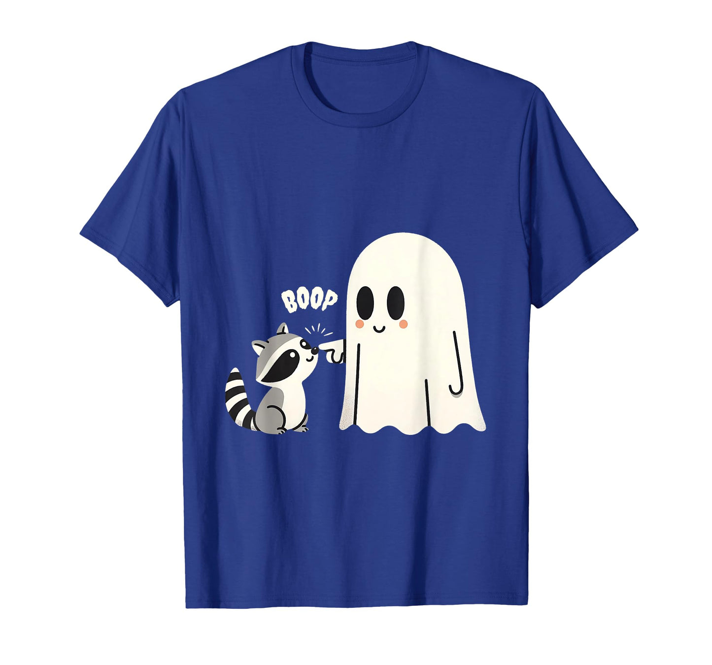 Raccoon Vintage Ghost Boop Men Women Funny Halloween Racoon T-Shirt