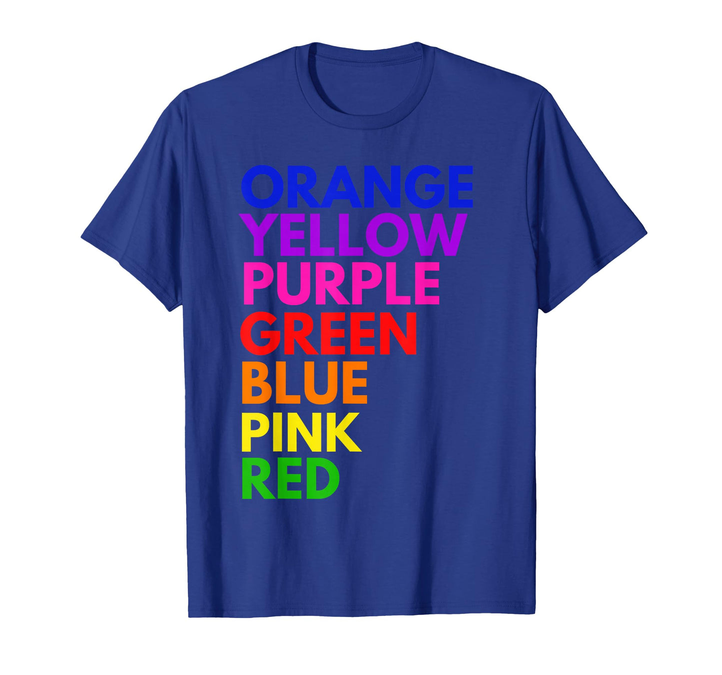Color Rainbow Optical Illusion Funny Color Illusion T-Shirt