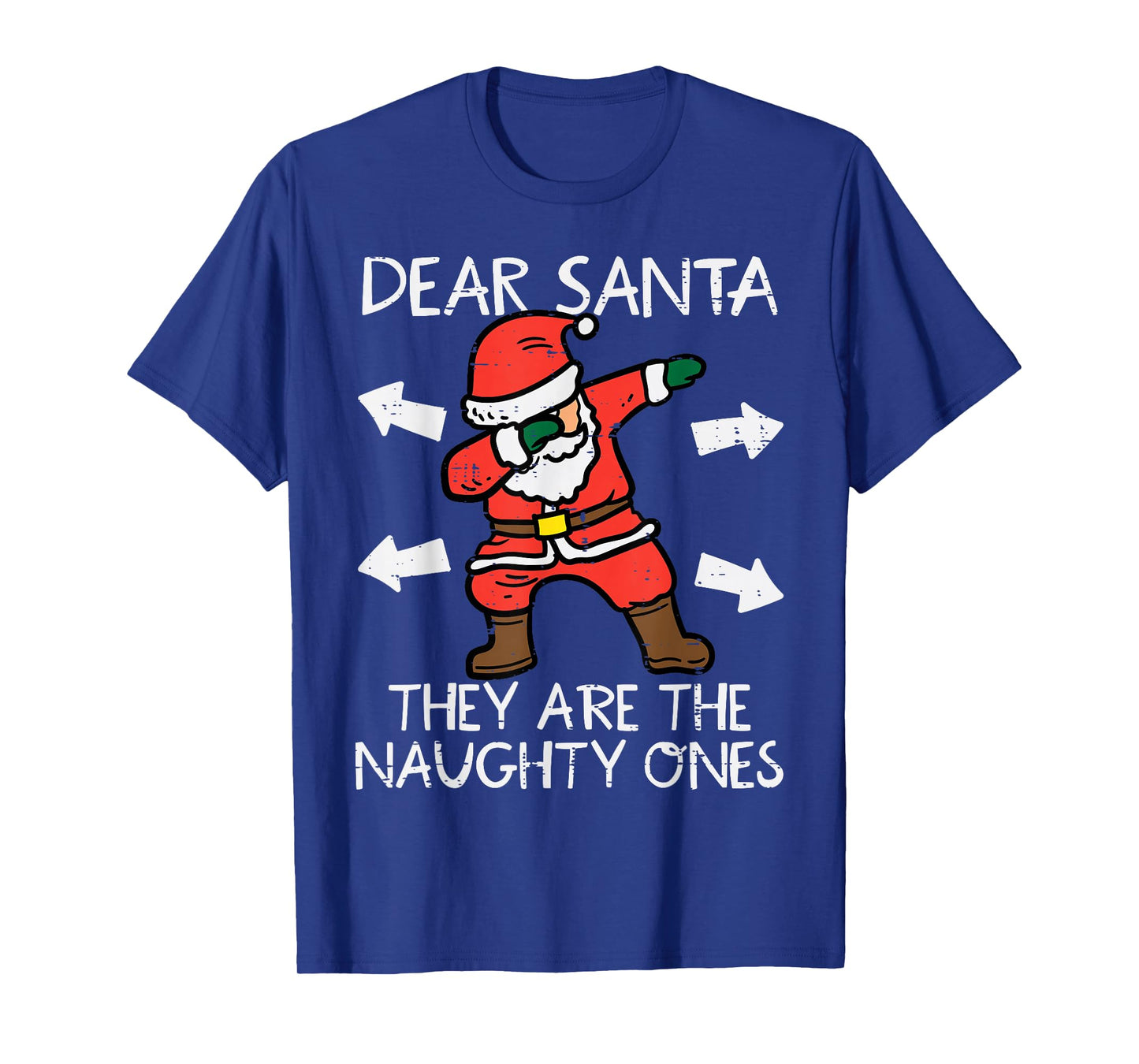 Christmas Dear Santa They Are Naughty Ones Xmas Dab Kids T-Shirt