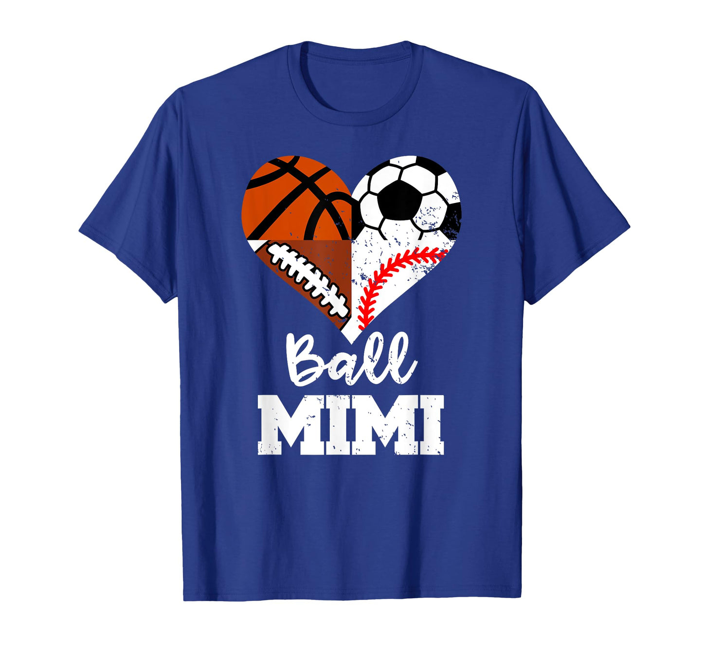 Ball Mimi Soccer Football Baseball Basketball Mimi Heart T-Shirt