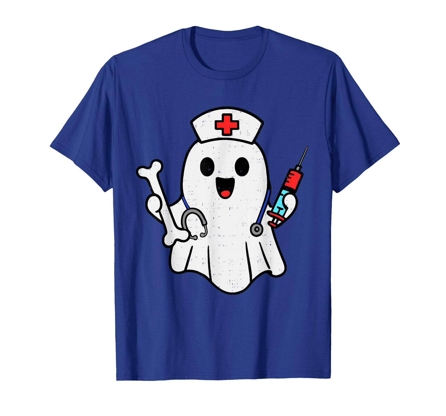 Nurse Ghost Humerus Scrub Top Halloween Healthcare RN LPN NP T-Shirt