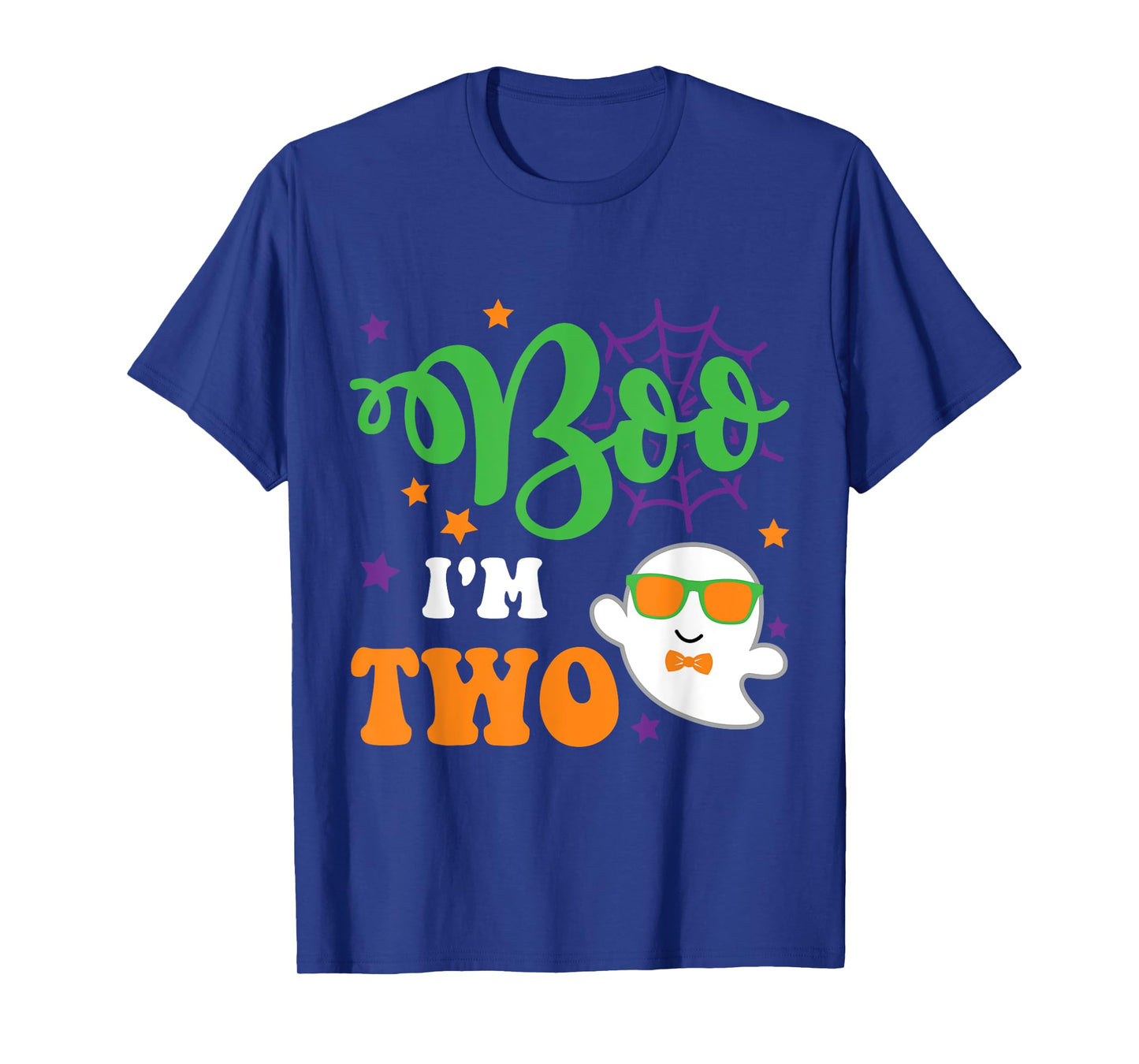 Boo I'm 2 Two Yr 2nd Birthday ghost halloween costume kids T-Shirt