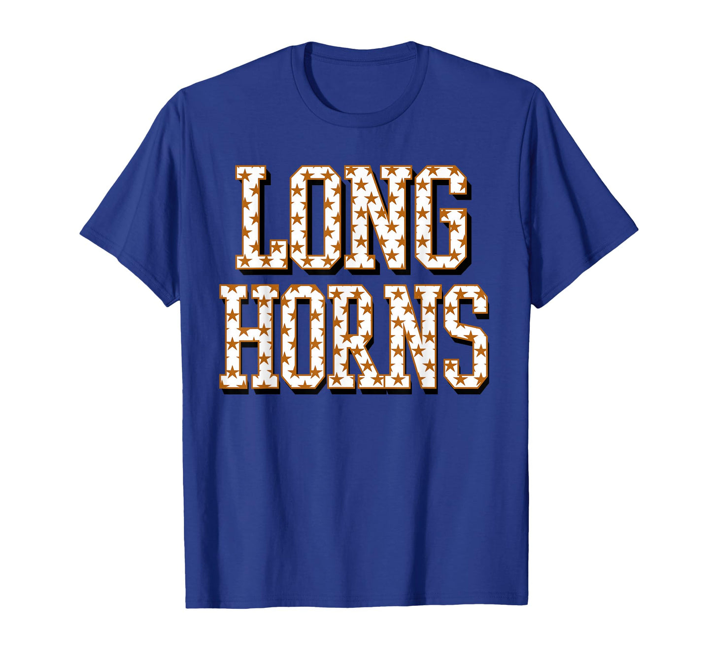 Longhorn Orange black white school spirit game day longhorn T-Shirt