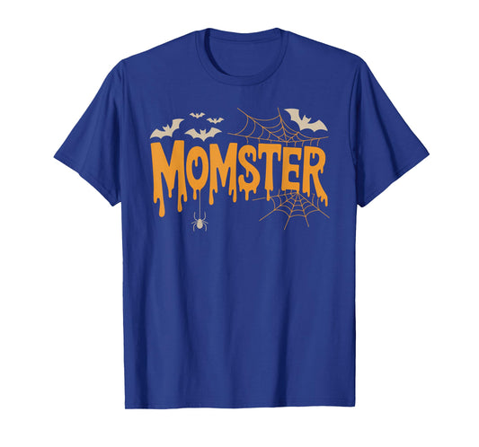 Funny Momster Halloween Mom Costume Bat Vampire Mommy Men T-Shirt
