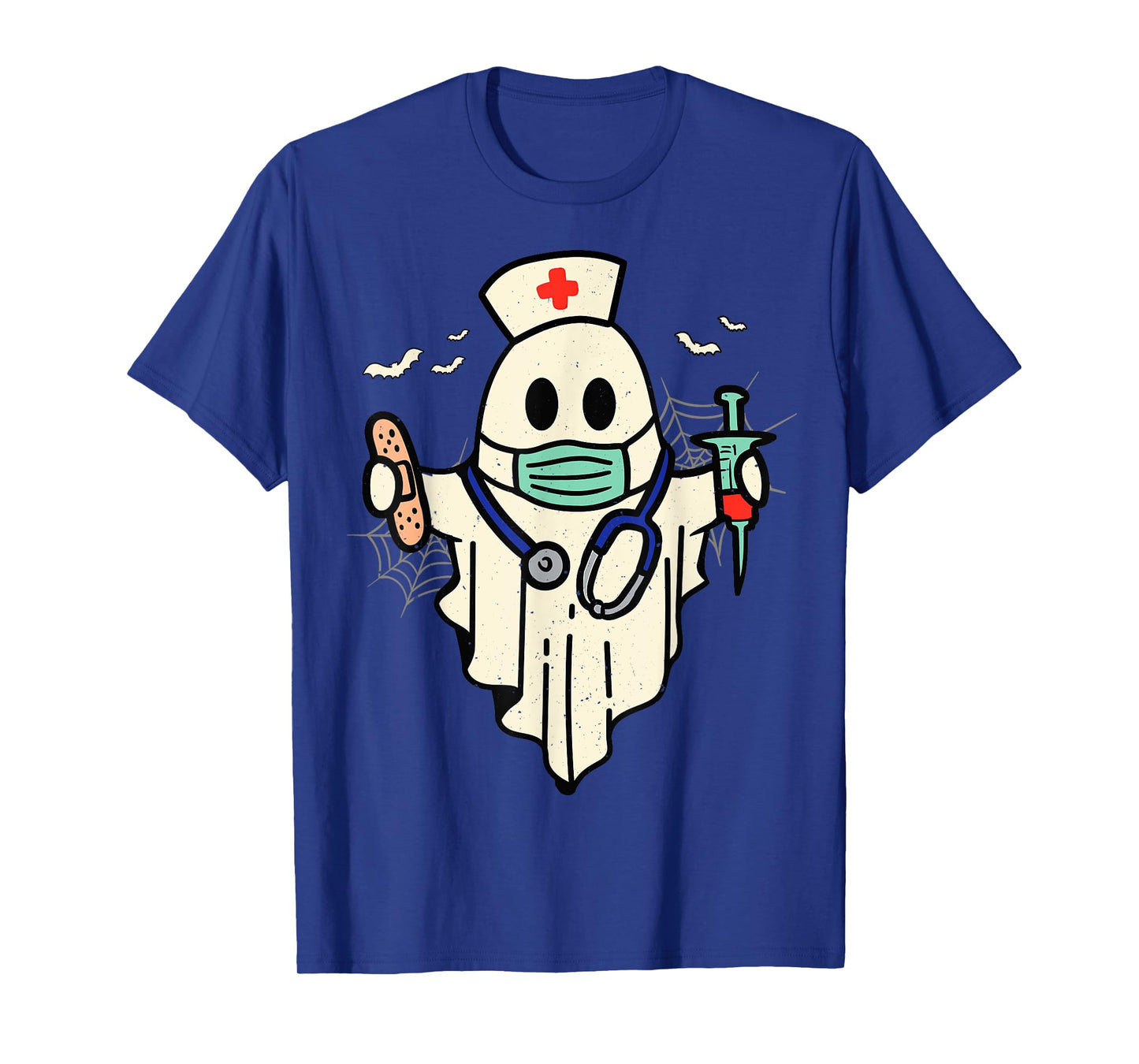Halloween Nurse Nursing Funny Health Worker RN Ghost Nurse T-Shirt