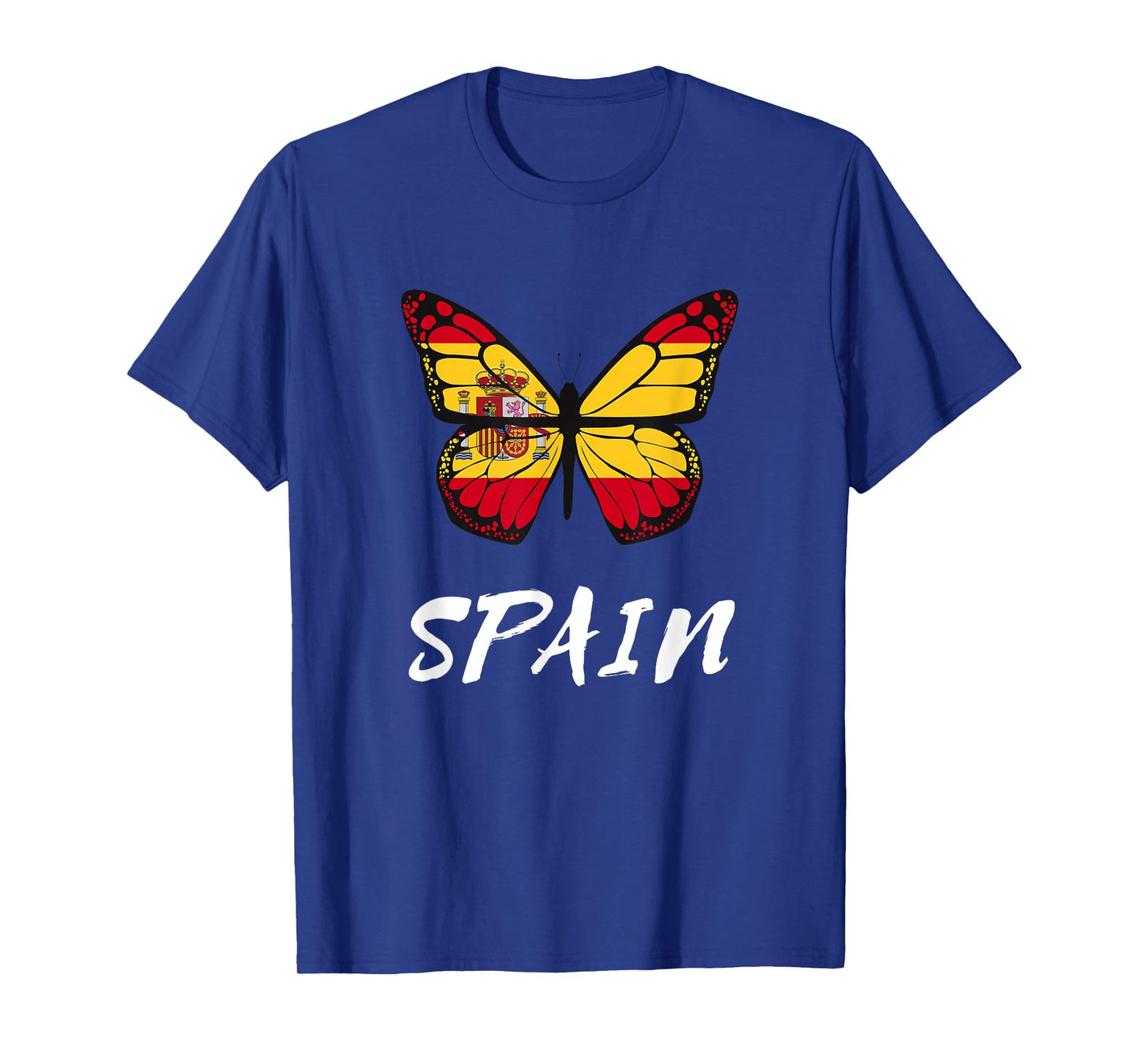 Spain Butterfly Flag España Pride Spanish Roots T-Shirt