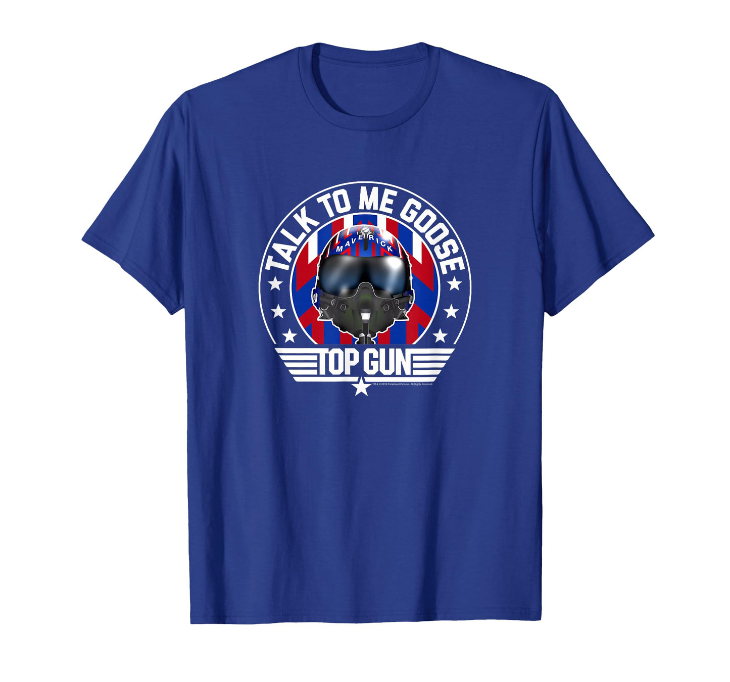 Top Gun Talk to Me Goose Maverick Helmet T-Shirt Small