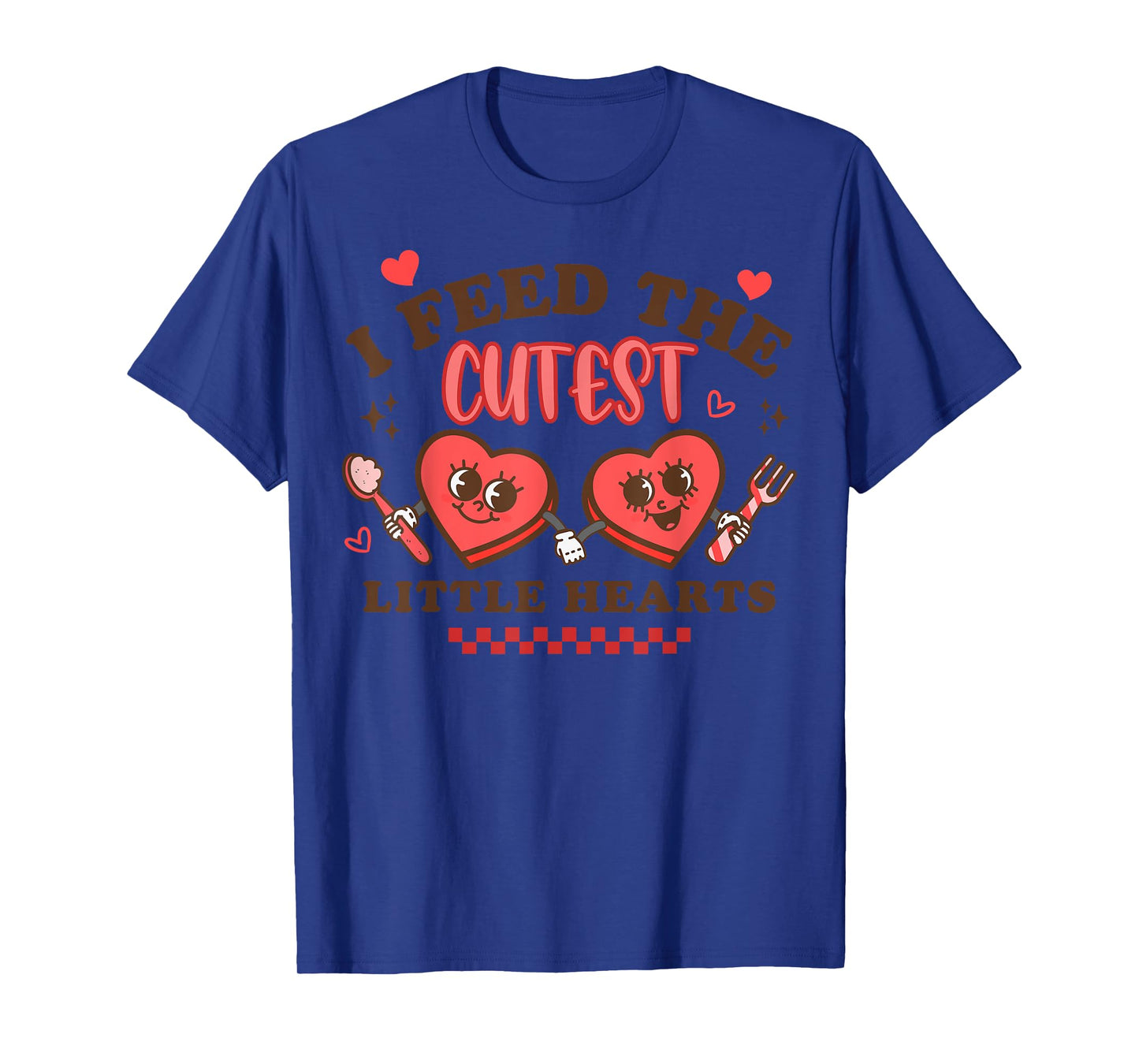 Work of Heart School Lunch Lady Cafeteria Worker Valentines T-Shirt