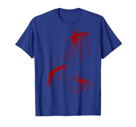Blood Splatter Halloween Fake Bloody Spatter Zombie Victim T-Shirt