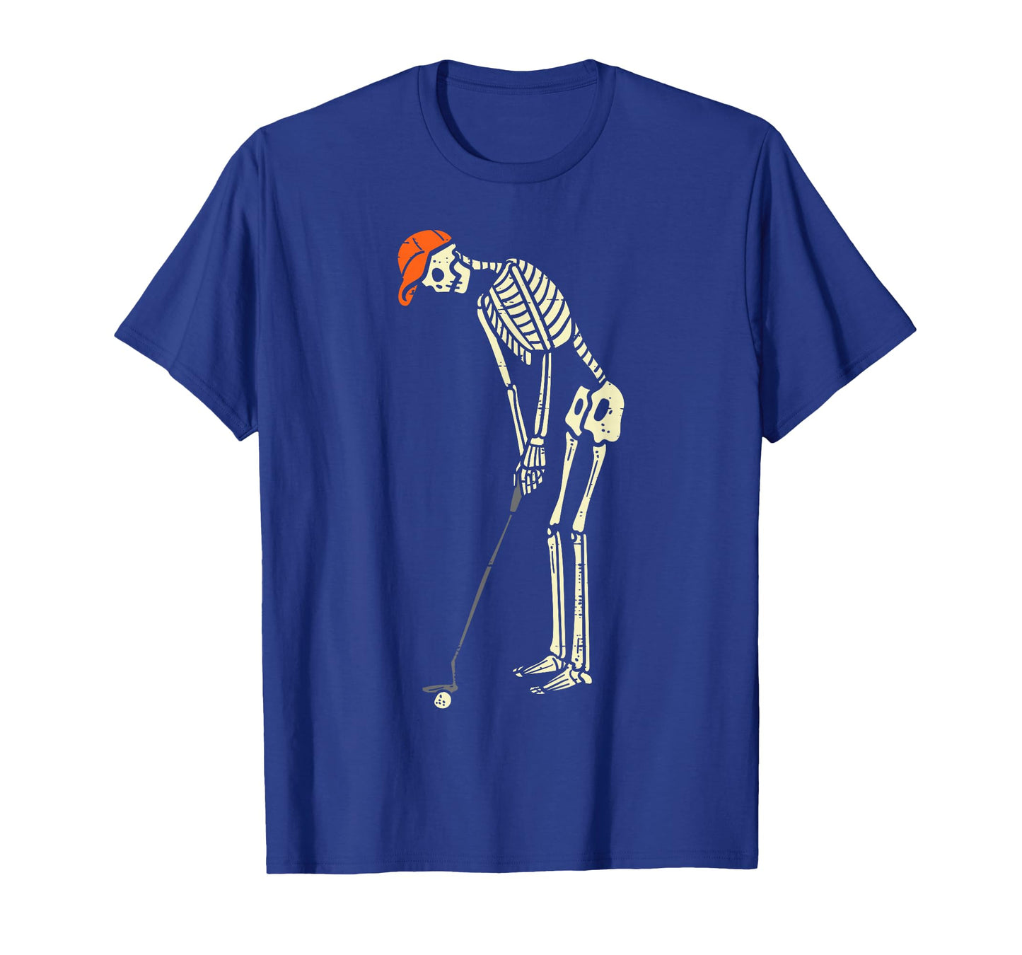 Skeleton Golf Funny Halloween Golfing Sports Golfer Men T-Shirt