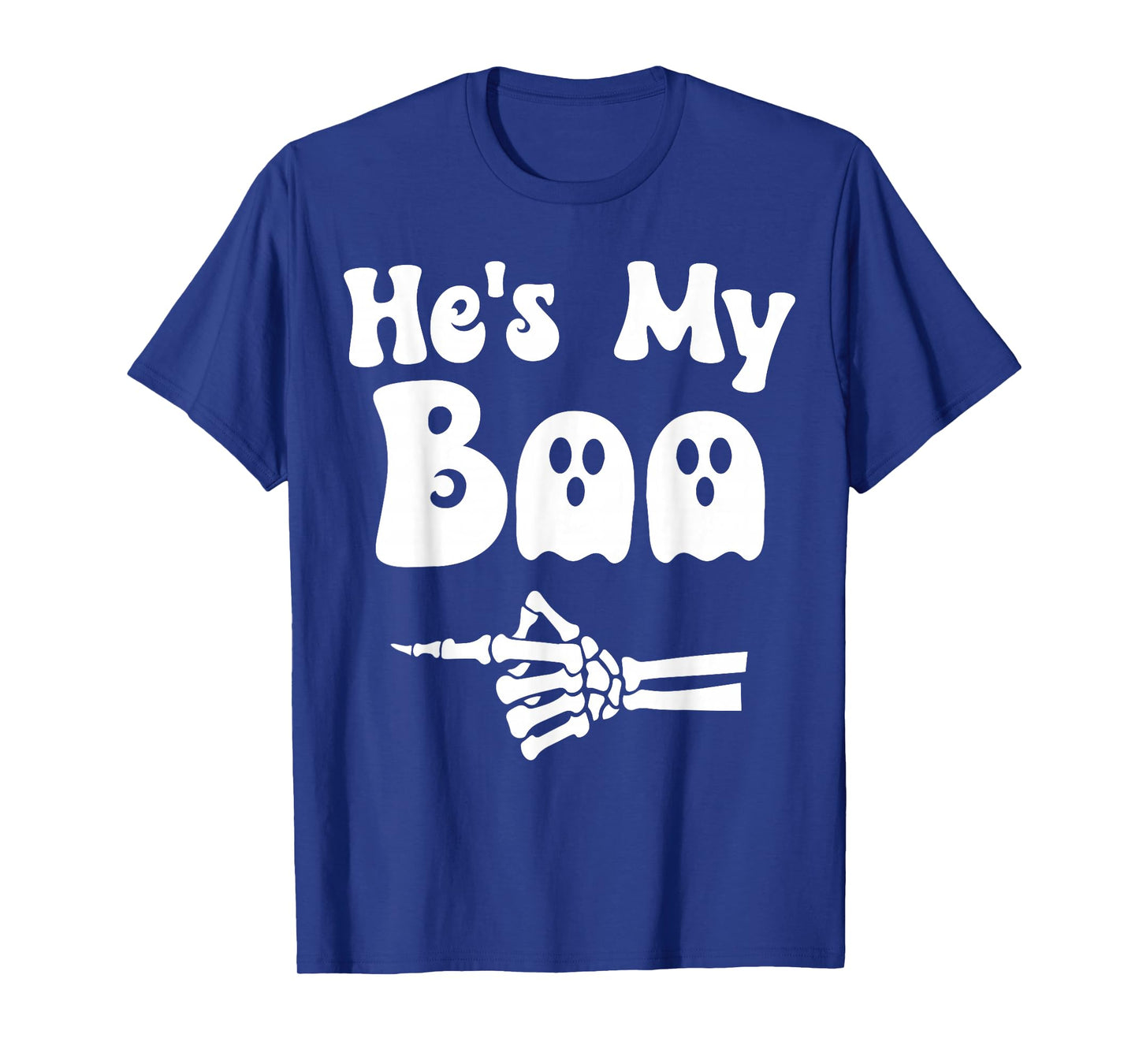 He's My Boo Matching Couple Halloween Couples She's My Boo T-Shirt