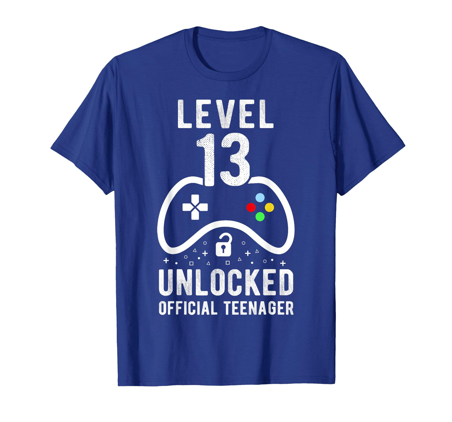 Official Teenager 13th Birthday Level 13 Unlocked T-Shirt
