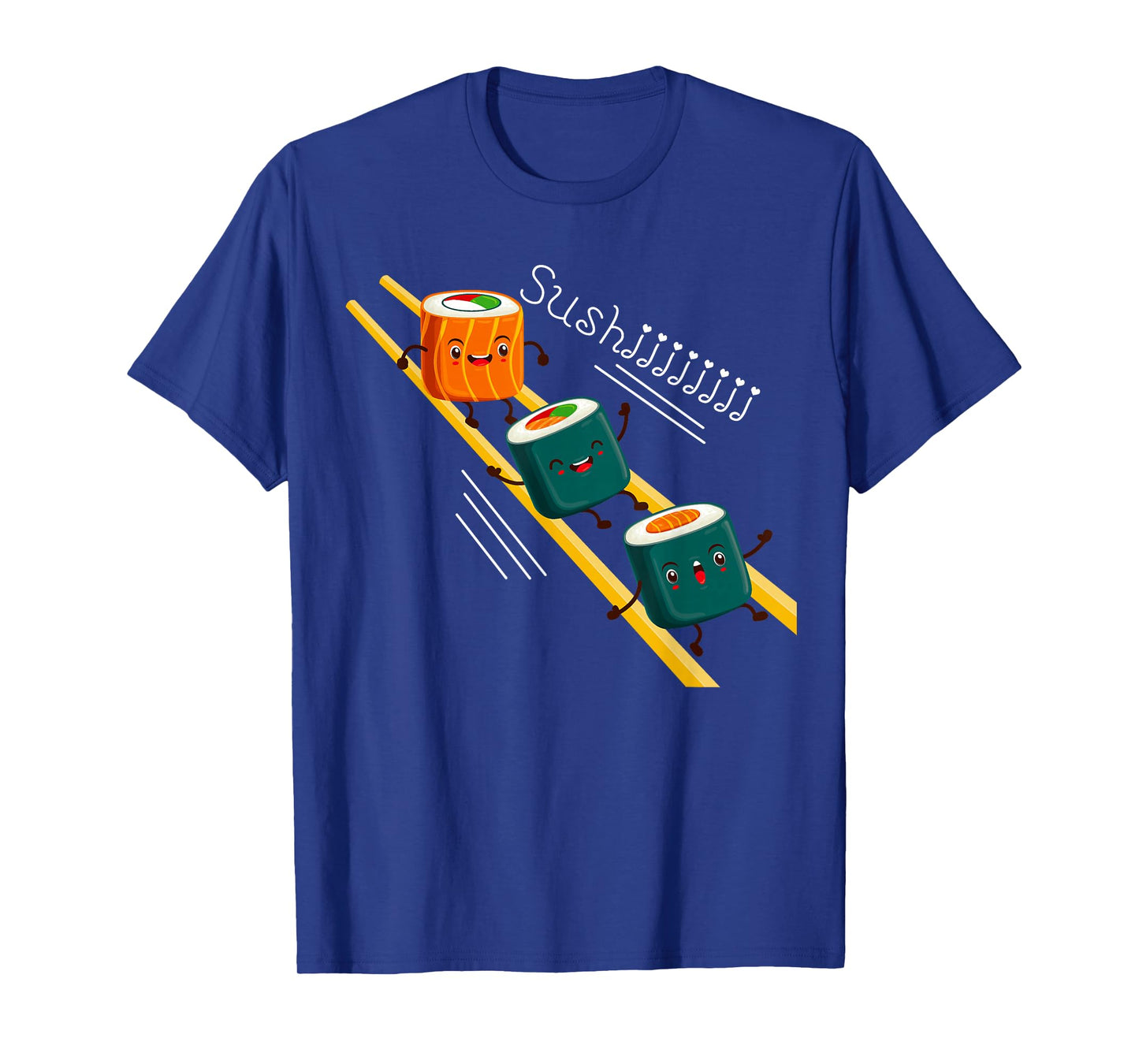 Funny Happy Cute Sushi Anime character Kawaii Japaneses Food T-Shirt