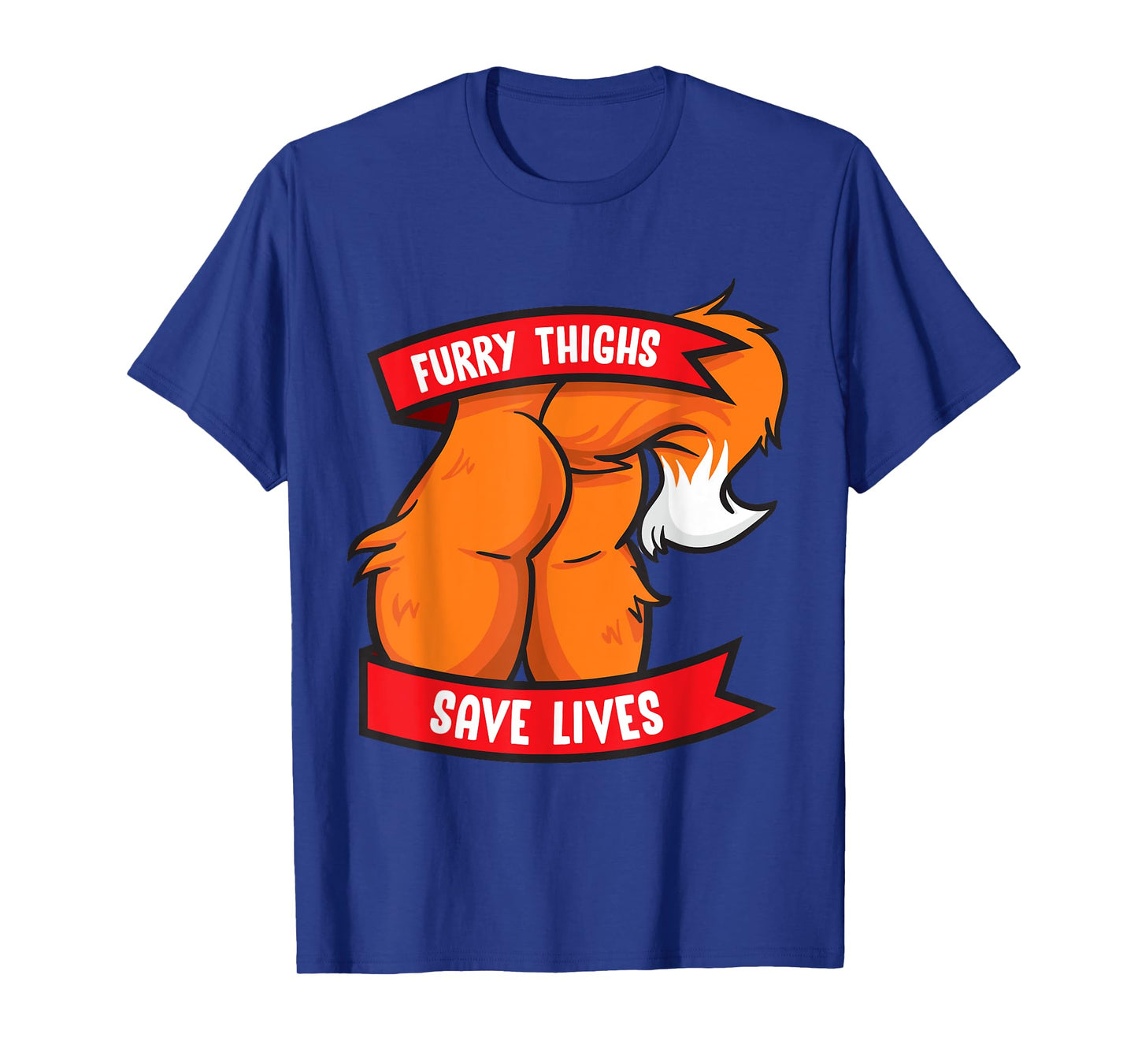 Fox Furry Thighs Save Lives Proud Furry Pride Fandom T-Shirt