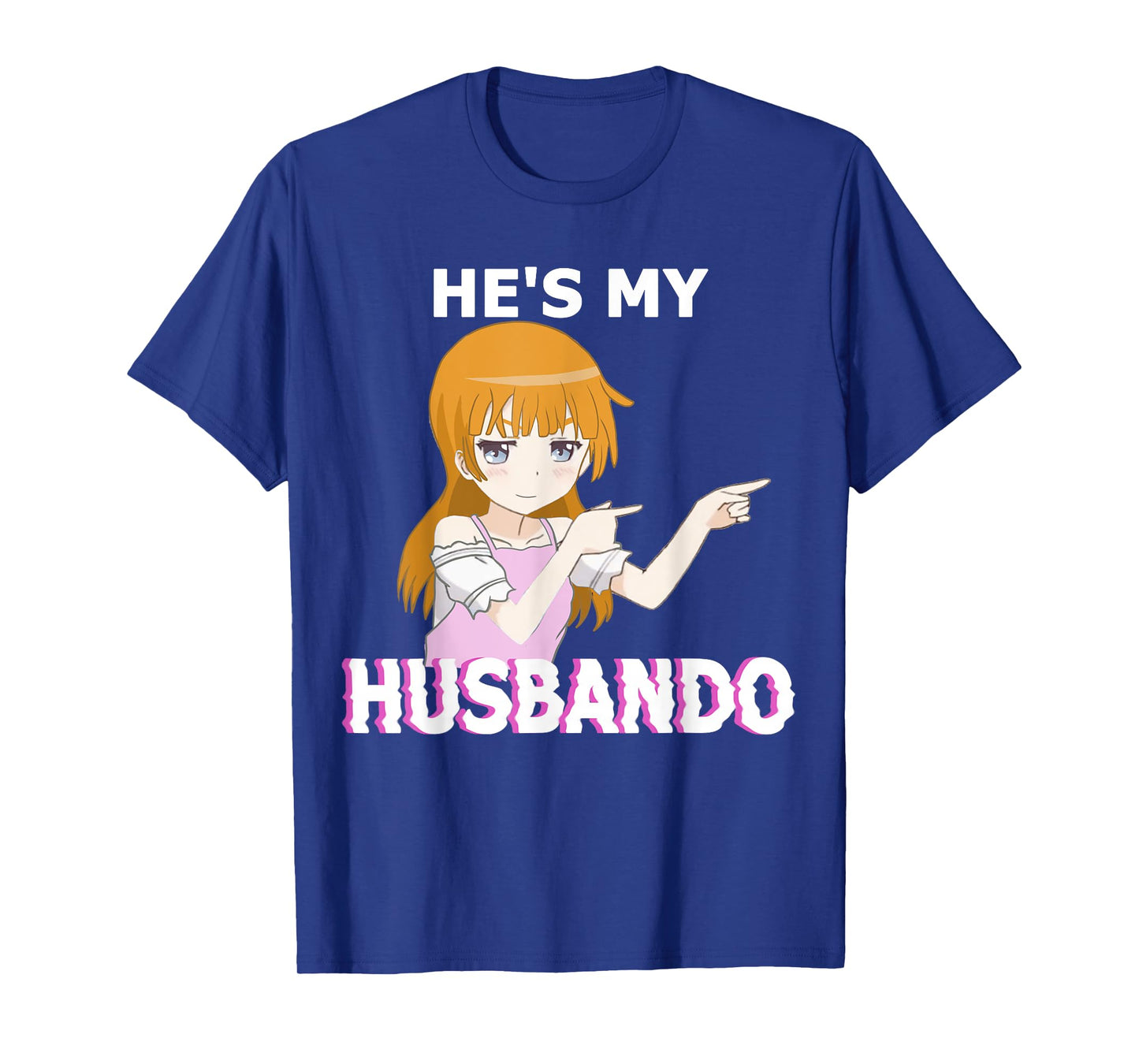 He's my Husbando She's my Waifu Anime Manga Couple Matching T-Shirt