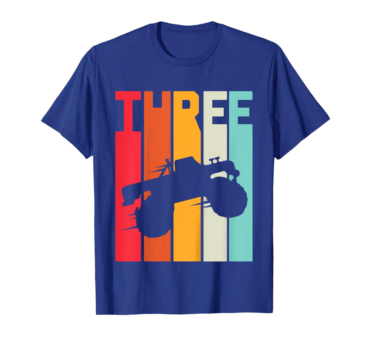 3rd Birthday Retro Monster Truck 3 Years Boys Girl Kids T-Shirt